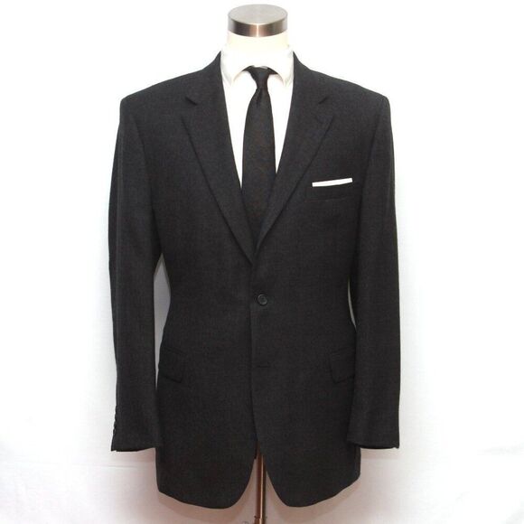 JOS A BANK Men's Blazer Sportcoat Jacket 44L Wool Charcoal‎ D080472 - Picture 1 of 12